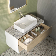 KMPMCb100MVc2 Тумба Plaza Modern/Плаза Модерн подвесная 100, push, 2 ящика, дуб виченца KERAMA MARAZZI