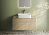 KMPMCb100MVc2 Тумба Plaza Modern/Плаза Модерн подвесная 100, push, 2 ящика, дуб виченца KERAMA MARAZZI