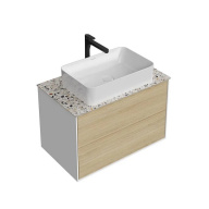 KMPMCb80MVc2 Тумба Plaza Modern/Плаза Модерн подвесная 80, push, 2 ящика, дуб виченца KERAMA MARAZZI