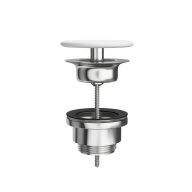 KMUNDr07MWh1 Донный клапан с керамической крышкой, белый матовый KERAMA MARAZZI KMUNDr07MWh1 Донный клапан с керамической крышкой, белый матовый KERAMA MARAZZI