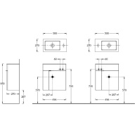 LAT.50.1/WHT Тумба Lato/Лато подвесная 50 с дверцей, белый глянцевый KERAMA MARAZZI