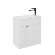 LAT.50.1/WHT Тумба Lato/Лато подвесная 50 с дверцей, белый глянцевый KERAMA MARAZZI