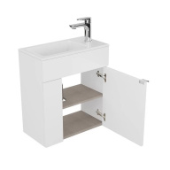 LAT.50.1/WHT Тумба Lato/Лато подвесная 50 с дверцей, белый глянцевый KERAMA MARAZZI