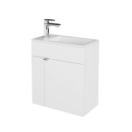 LAT.50.1/WHT Тумба Lato/Лато подвесная 50 с дверцей, белый глянцевый KERAMA MARAZZI