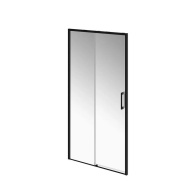 LN.100.SD.BLK.M Душевая дверь LINDO, раздвижная с функцией soft close, 100х195, матовый черный KERAMA MARAZZI