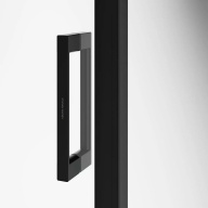 LN.100.SD.BLK.M Душевая дверь LINDO, раздвижная с функцией soft close, 100х195, матовый черный KERAMA MARAZZI