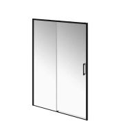 LN.140.SD.BLK.M Душевая дверь LINDO, раздвижная с функцией soft close, 140х195, матовый черный KERAMA MARAZZI