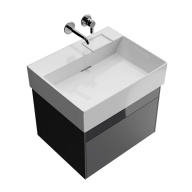 LO.60.2/ST Тумба LOGICA подвесная 2 ящика 60 см, стальной серый KERAMA MARAZZI