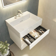 LO.60.2/WHT Тумба LOGICA подвесная 2 ящика 60 см, белоснежный KERAMA MARAZZI