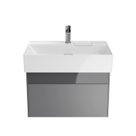 LO.70.2/ST Тумба LOGICA подвесная 2 ящика 70 см, стальной серый KERAMA MARAZZI