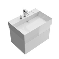 LO.70.2/WHT Тумба LOGICA подвесная 2 ящика 70 см, белоснежный KERAMA MARAZZI