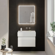 LO.70.2/WHT Тумба LOGICA подвесная 2 ящика 70 см, белоснежный KERAMA MARAZZI