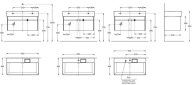 LO.90.2/SAN Тумба LOGICA подвесная 2 ящика 90 см, песчаный KERAMA MARAZZI