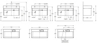 LO.90.2/ST Тумба LOGICA подвесная 2 ящика 90 см, стальной серый KERAMA MARAZZI