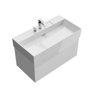 LO.90.2/WHT Тумба LOGICA подвесная 2 ящика 90 см, белоснежный KERAMA MARAZZI