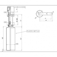 LO.dis.02/CR Дозатор LOGICA для мыла встраиваемый, хром KERAMA MARAZZI