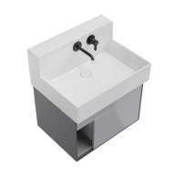 LO.M.65/GRAY Тумба LOGICA M подвесная 2 выдвижных ящика 65, серый KERAMA MARAZZI
