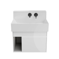 LO.M.65/WHT Тумба LOGICA M подвесная 2 выдвижных ящика 65, белоснежный KERAMA MARAZZI