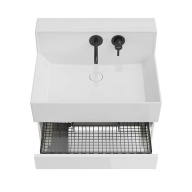 LO.M.65/WHT Тумба LOGICA M подвесная 2 выдвижных ящика 65, белоснежный KERAMA MARAZZI