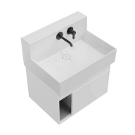 LO.M.65/WHT Тумба LOGICA M подвесная 2 выдвижных ящика 65, белоснежный KERAMA MARAZZI