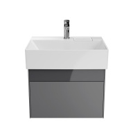 LOG.60.2/ST Тумба LOGICA подвесная 2 ящика 60 см, стальной серый KERAMA MARAZZI
