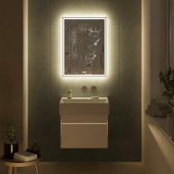 LOG.60.2/WHT Тумба LOGICA подвесная 2 ящика 60 см, белоснежный KERAMA MARAZZI