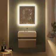 LOG.70.2/SAN Тумба LOGICA подвесная 2 ящика 70 см, песчаный KERAMA MARAZZI