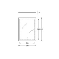 Mi.P.60 Зеркало Mi Plus универсальное 60 см KERAMA MARAZZI