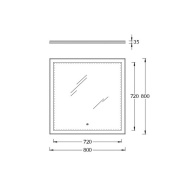 Mi.P.80 Зеркало Mi Plus универсальное 80 см KERAMA MARAZZI