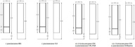 MO.165/WHT Пенал MODULA подвесной 170 с дверцей и ящиком, белый глянцевый KERAMA MARAZZI