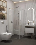 MO.wc.02 Унитаз Modula подвесной безободковый с крепежом, белый глянцевый KERAMA MARAZZI