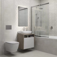 MO.wc.02 Унитаз Modula подвесной безободковый с крепежом, белый глянцевый KERAMA MARAZZI