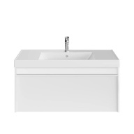 MOD.100.1+1/WHT Тумба MODULA подвесная 100 с ящиком 1+1, белая глянцевая KERAMA MARAZZI