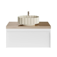 MOD.100.1+1/WHT Тумба MODULA подвесная 100 с ящиком 1+1, белая глянцевая KERAMA MARAZZI