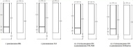 MOD.165/AR Пенал MODULA подвесной 165 с дверцей и ящиком, арабика KERAMA MARAZZI