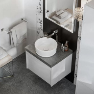 MOD.60.1+1/WHT Тумба MODULA подвесная 60 с ящиком 1+1, белая глянцевая KERAMA MARAZZI