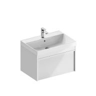 MOD.70.1+1/WHT Тумба MODULA подвесная 70 с ящиком 1+1, белая глянцевая KERAMA MARAZZI