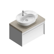 MOD.80.1+1/WHT Тумба MODULA подвесная 80 с ящиком 1+1, белая глянцевая KERAMA MARAZZI