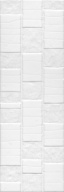 60170 Бьянка белый глянцевый антик 20x60x0,9 керамическая плитка KERAMA MARAZZI