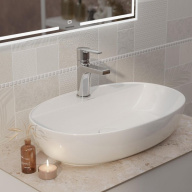 P4CR205ZNKM Смеситель SONATA для раковины без донного клапана, хром KERAMA MARAZZI