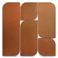 KMD3RIC015 Модульное панно Силуэт оранжевый 30х30х1,6 KERAMA MARAZZI