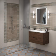 PI.F.85/OLM Тумба Piano Forte/Пиано Форте подвесная 85 см, 2 ящика, дымчатый вяз KERAMA MARAZZI