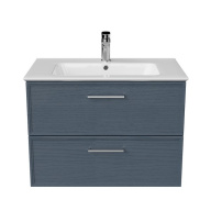 PIA.CL.75/BLU.M Тумба PIANO Classic подвесная 75 см, 2 ящика, ясень синий матовый KERAMA MARAZZI
