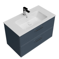 PIA.CL.85/BLU.M Тумба PIANO Classic подвесная 85 см, 2 ящика, ясень синий матовый KERAMA MARAZZI