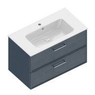 PIA.CL.85/BLU.M Тумба PIANO Classic подвесная 85 см, 2 ящика, ясень синий матовый KERAMA MARAZZI