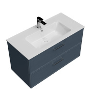 PIA.CL.95/BLU.M Тумба PIANO Classic подвесная 95 см, 2 ящика, ясень синий матовый KERAMA MARAZZI