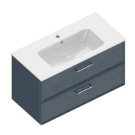 PIA.CL.95/BLU.M Тумба PIANO Classic подвесная 95 см, 2 ящика, ясень синий матовый KERAMA MARAZZI