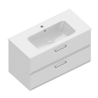 PIA.CL.95/WHT.M Тумба PIANO Classic подвесная 95 см, 2 ящика, ясень белый матовый KERAMA MARAZZI