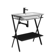 PIA.N.75/BLK Металлическая структура PIANO Next напольная 75, черная матовая KERAMA MARAZZI