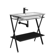 PIA.N.85/BLK Металлическая структура PIANO Next напольная 85, черная матовая KERAMA MARAZZI
